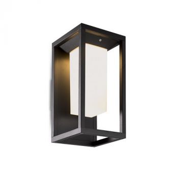 Spazio Solar Light 4553.3030 Astral Solar Rechargeable Wall Fitting With Aluminium Body And Polycarbonate Diffuser