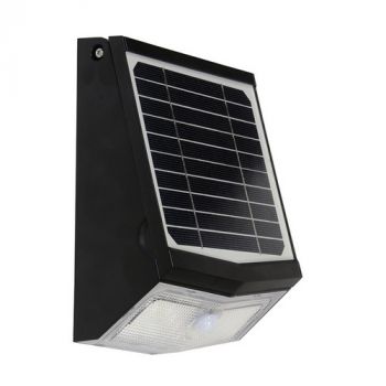 Spazio Flood Light 4602.4030 Sunpack Solar rechargeable wall mounted fitting Includes Lithium-ion battery 5W Black