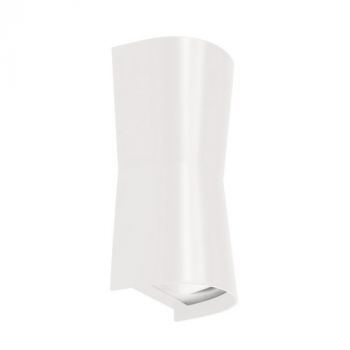 Spazio Wall Light WYN-4605.2.31 Varia 2 Light Exterior Up And Downfacing Gu10 Wall Fitting With A Polycarbonate And Abs Body And Polycarbonate Diffuser White