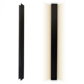 Spazio Wall Light WYN-4610.3030 Silhouette 30W Linear, indirect LED exterior wall fitting with aluminium body and polycarbonate diffuser 3000K Black