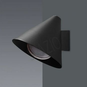 Spazio 4612.30, 4612.44 Railroad 1 Exterior wall fitting with an aluminium body polycarbonate lamp cover (Multiple Colours/Finishes)