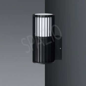 Spazio 4614.0130, 4614.0144 Paso Solo Exterior up or down wall fitting with aluminium body and polycarbonate diffuser (Multiple Colours/Finishes)