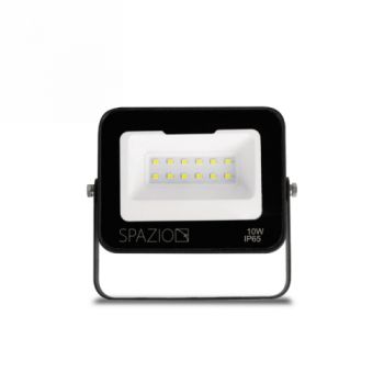 Spazio Flood Light 4627.10.40.30 Ktm2 High Power LED Spot With Aluminium Body And Glass Diffuser. 180° Tilt And 120° Beam Angle 10W IP65 Black