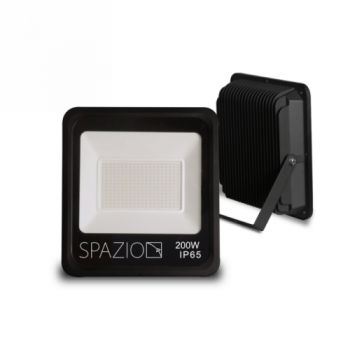 Spazio Flood Light 4628.200.40.30 Dura Exterior High Power Flood With Aluminium Body And Glass Diffuser.180° Tilt IP66 200W Black