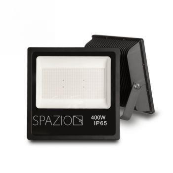 Spazio Flood Light 4628.400.40.30 Dura Exterior High Power Flood With Aluminium Body And Glass Diffuser.180° Tilt IP66 400W Black