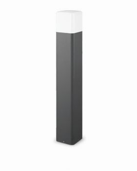 Spazio WYN-4643.52 Boxy Bollard 60W Anthracite With Aluminium Body And Polycarbonate Diffuser