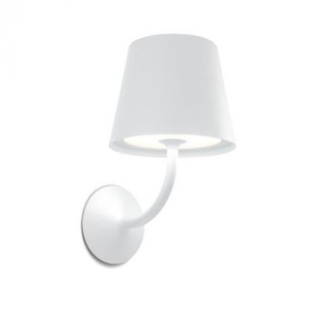 Spazio Wall Light 4665.30.31, 4665.40.31 Flute Die-cast with diffuser White 7W (Multiple Colours/Finishes)