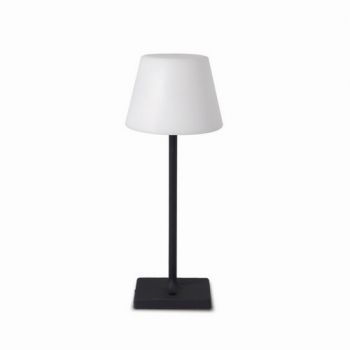 Spazio Table Lamp 4675.3030, 4675.3031 Lolly Rechargeable Table Fitting With Die-Cast Aluminium Body And Polyethylene Shade