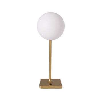 Spazio Table Lamp 4676.3010 Pop Rechargeable Table Fitting With Die-Cast Aluminium Body And Polyethylene Shade Gold