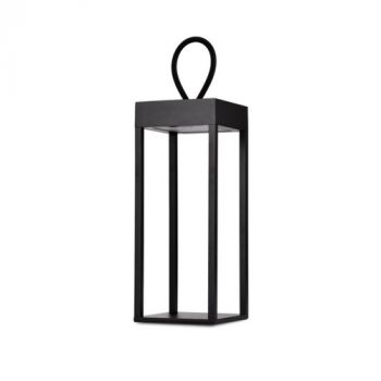 Spazio Table Lamp 4677.3030, 4677.3031, 4677.3044 Lumina Exterior Rechargeable Table Fitting With Aluminium Body And Polycarbonate Diffuser (Multiple Colours/Finishes)