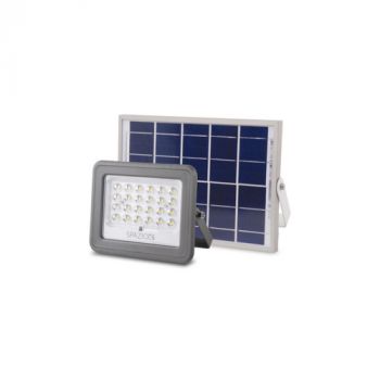 Spazio Flood Light 4750.6040 Sunwave Solar 600lm 60W Exterior, solar rechargeable flood with ABS and Aluminium body and Polycarbonate diffuser 4000K