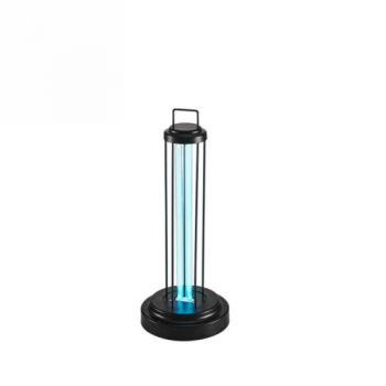 Spazio Table Lamp 5001.01 Virustron 1 Ultraviolet Gemicidal Lamp With Aluminium Body And Quartz Tube Disinfection Rate Utilising Uvc And Remote Control With 3 Time Settings