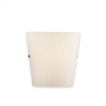 Spazio Wall Light 5246 Serena Max. 40W Interior Wall fitting with metal body and opal glass shade White