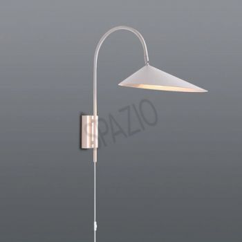 Spazio 5250.31 Arum Interior, decorative wall fitting with metal body and adjustable metal shade Matt White / White Inner