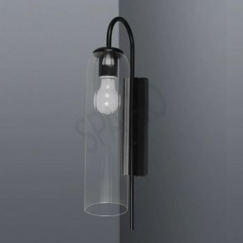 Spazio 5256.10, 5256.30 Amarilla Interior, decorative wall fitting with metal body and ribbed glass shade (Multiple Colours/Finishes)