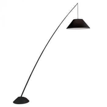 Spazio Floor Lamp 5281.30 Ichitira Floor Fitting With Carbon Fibre Body With Fabric Shade