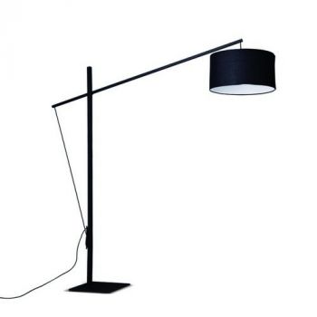 Spazio Floor Lamp 5282.30 Lovable Floor Fitting With Metal Body With Fabric Shade