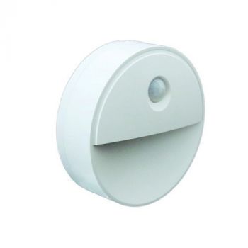 Spazio Wall Light 7010.31 Dot Compact LED Night Light With Motion Sensor Footlight, Abs Body. Includes 3 X Aaa Batteries
