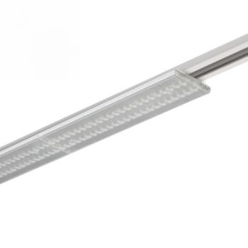Spazio Track Light 7029.1530T3, 7029.1540T3 Ontrack - 3 Wire Linear 3 wire track mounted fitting, with a steel body and PMMA diffuser 50W (Multiple Colours/Finishes)
