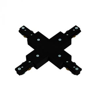 Spazio Track Light 7400.XJ.30, 7400.XJ.31 3 Wire Track X Joint (Multiple Colours/Finishes)