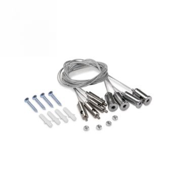 Spazio 7837.SUSP 12m Suspension kit for the LED panel light Silver