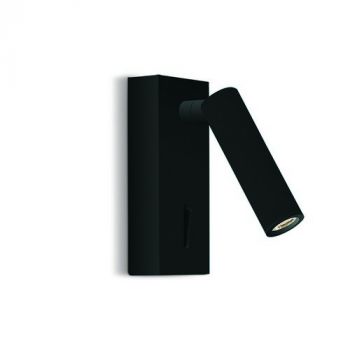 Spazio Wall Light WYN-8288/3030 Donna bedside reading fitting 3W 3000K Matt Black