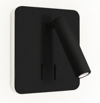 Spazio Wall Light 8290/3030, 8290/3031 Spin Square Bedside Reading Fitting 3000K 3W|6W (Multiple Colours/Finishes)