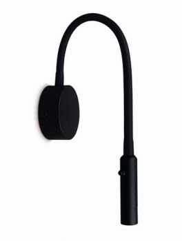 Spazio Wall Light 8293/3030, 8293/3031 Sheraton Bedside reading fitting with flexible arm Includes LED driver 3W (Multiple Colours/Finishes)