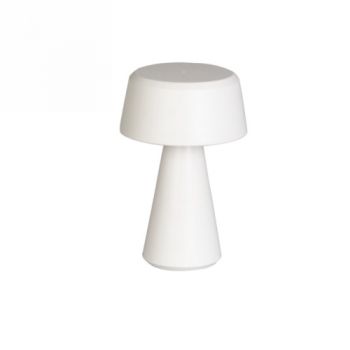 Spazio WYN-8486.31 Montego Rechargeable Table Lamp With Abs Body And Diffuser White