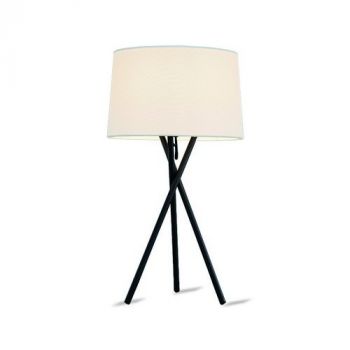 Spazio Table Lamp 8518 Twigs Table Fitting With Fabric Shade And Aluminium Base