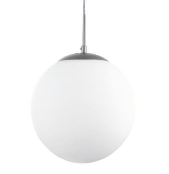 Spazio Pendant Lights 8541.300, 8541.300.10, 8541.300.30 Globe 300 40W with Opal glass shade, 2m suspension (Multiple Colours/Finishes)