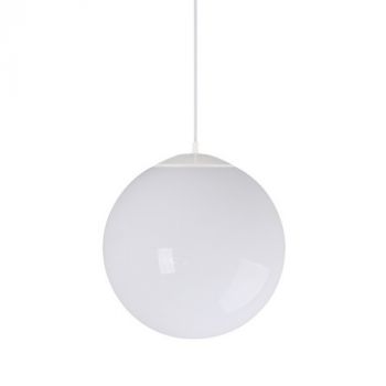 Spazio Pendant Lights 8546.3031 Palla Bianca medium 300mm With Pmma Shade. 3m Suspension