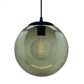 Spazio Pendant Lights 8546.400 Palla Fumo large 400mm With Pmma Shade. 3m Suspension