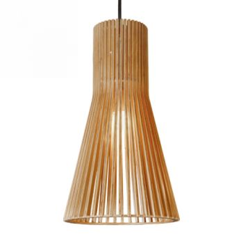Spazio WYN-8574.250 Grano Pendant With 40W Plywood Shade.3M Suspension