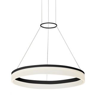 Spazio Pendant Lights 8585.38.30.30.D, 8585.38.30.31.D Ring 38W with 3m suspension 3000K (Multiple Colours/Finishes)