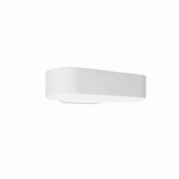 Spazio Wall Light 8602.3.D Baya (New) Medium Dimmable Up And Down Lighter In Aluminium. Includes LED Driver 12W IP20 White