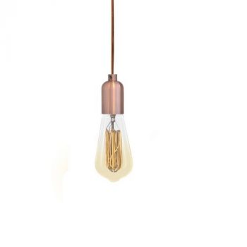 Spazio Pendant Lights 8612.3.40, 8612.3.52, 8612.3.30 Dito 3 Pendant with aluminium body. 3m canvas cable suspension. (Lamps not included) 60W (Multiple Colours/Finishes)