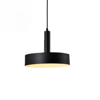 Spazio Pendant Lights WYN-8675.30 Sombré Decorative Fitting with metal body and shade. 3 meter suspension Max.60W Black