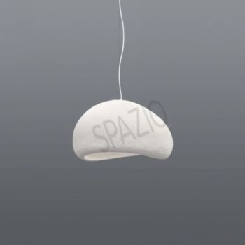 Spazio Pendant Lights 8678.400.31 Cloud interior Pendant with fibre Glass shade and 3m suspension White