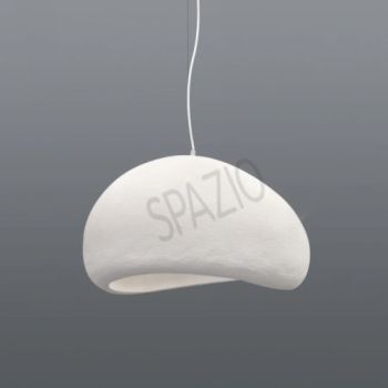 Spazio Pendant Lights 8678.600.31 Cloud interior Pendant with fibre Glass shade and 3m suspension White
