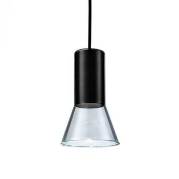Spazio Pendant Lights 8685.01 Cone Pendant With Aluminium Body And Glass Shade. 2.8m Suspension