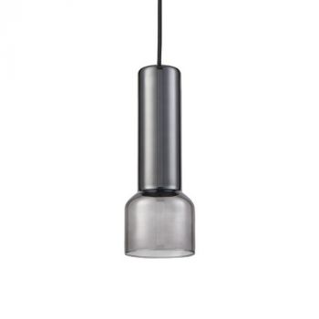 Spazio Pendant Lights 8685.02 Torch Pendant With Aluminium Body And Glass Shade. 2.8m Suspension