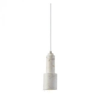 Spazio Pendant Lights 8710.1, 8710.2, 8710.3 Kings 10W Interior pendant fitting with a metal and marble body and GU10 lamp base. 3m suspension Marble (Multiple Colours/Finishes)