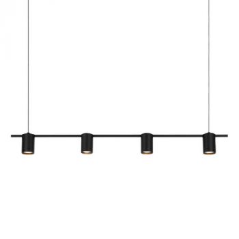 Spazio Pendant Lights 8711.1, 8711.2, 8711.3 Occhio 4x10W 4 Light GU10 linear Fitting with aluminium body, Includes 2.8m suspension (Multiple Colours/Finishes)