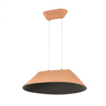 Spazio Pendant Lights 8715.1, 8715.2, 8715.3, 8715.4 Akira Round dimmable LED Fitting with Felt shade and aluminium reflector (Multiple Colours/Finishes)