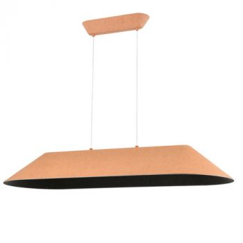 Spazio Pendant Lights 8716.1, 8716.4 Akira Long dimmable LED Fitting with Felt shade and aluminium reflector (Multiple Colours/Finishes)
