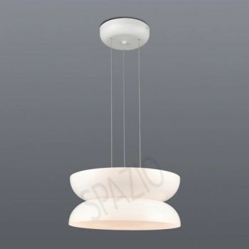 Spazio 8743.04 Strata 4 LED, Interior Pendant with metal base and Glass shade Opal, Glass