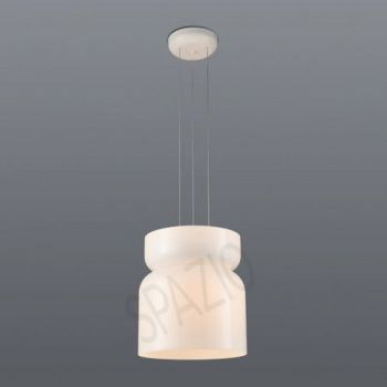 Spazio 8743.05 Strata 5 LED, Interior Pendant with metal base and Glass shade Opal, Glass