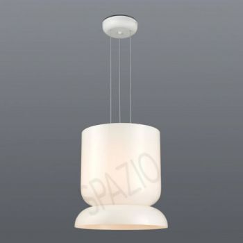 Spazio 8743.06 Strata 6 LED, Interior Pendant with metal base and Glass Shade Opal, Glass