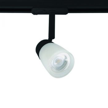 Spazio Track Light 8912.30, 8912.31 Quartz 3 Wire track spot with aluminium body and glass diffuser, includes 3 wire track adaptor 10W (Multiple Colours/Finishes)
